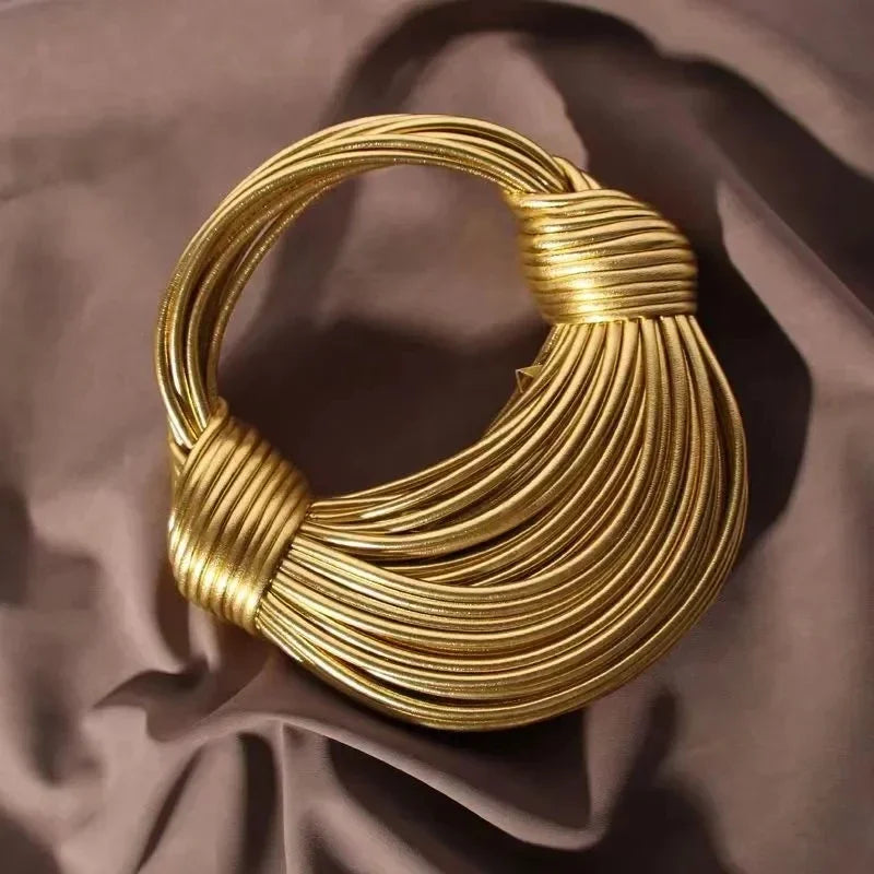 Luna Gold Sculpt Bag