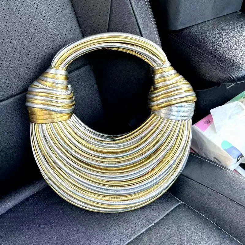 Luna Gold Sculpt Bag